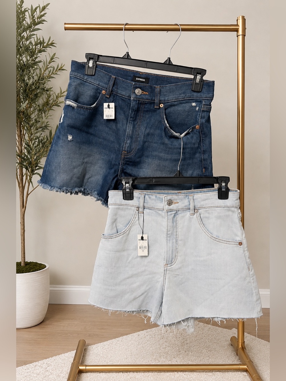 Express Denim Shorts Bundle (2 Pair) Size 6 NWT
